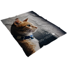 Load image into Gallery viewer, &quot;In loving memory&quot; Personalized Fleece Blanket